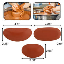 Load image into Gallery viewer, 3 PCS 3 Size Mud Tools Rib Pottery Clay Ribs Soft Rubber Pottery Rib for Pottery and Clay Artists
