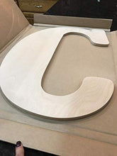 Load image into Gallery viewer, UNFINISHEDWOODCO 23-Inch Unfinished Wood Letter, Brown