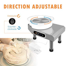 Load image into Gallery viewer, 350W LCD Pottery Wheel Machine, Speed-Adjustable Pottery Wheel Machine with Removable Basin and Foot Pedal Speed Regulation for Adults Kids Ceramic Work Clay Art Craft