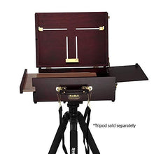 Load image into Gallery viewer, Soho Urban Artist Pochade Box for Plein Air Painting Easel with Storage, Lightweight & Portable, Mahogany Finish