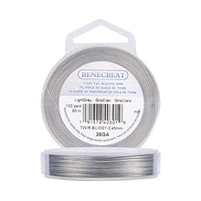 Load image into Gallery viewer, BENECREAT 300-Feet 0.018inch/0.46mm Tiger Tail Beading Wire 7-Strand Bead Stringing Wire