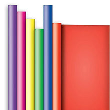 Load image into Gallery viewer, Jillson Roberts 6 Roll-Count All-Occasion Solid Color Gift Wrap Available in 10 Different Assortments, Crayon Box