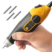 Load image into Gallery viewer, Utool Engraver, 24W Engraving Tool with Soft Rubber Grip for Wood Metal Glass Engraving & Etching with 4 Replaceable Tungsten Carbide Steel Bits