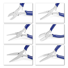 Load image into Gallery viewer, WORKPRO 7-Piece Jewelers Pliers Set Jewelry Tools Kit with Easy Carrying Pouch (Blue)