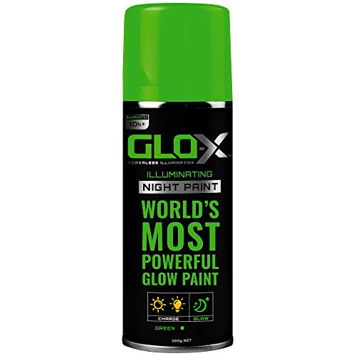 GLOX Glow In The Dark Spray Paint (10.6oz Can) Green Spray Paint