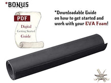 Load image into Gallery viewer, EVA Foam Cosplay - 6mm Thick (2mm to 10mm) - Black or White - Large 35" x 59" Sheet - Ultra High Density 85 kg/m3 - by The Foamory