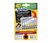 Load image into Gallery viewer, Crayola; Dry-Erase Neon Crayons; Art Tools; 8 Count; Washable; Perfect for Classroom Art Activities; Includes Sharpener and Erase Cloth
