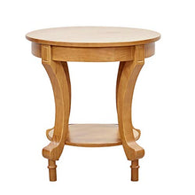 Load image into Gallery viewer, Amazon Brand – Ravenna Home Traditional Solid Pine End Table, 24"W, Oak Finish