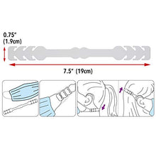 Load image into Gallery viewer, The Beadsmith Fablastic Mask Mate Adjustable Extenders, 7.5 inches, White Color, 2 Pack, Make Your Mask More Comfortable, Extension Hook for Extending Masks, Extender Strap
