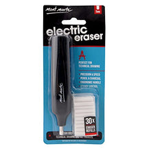 Load image into Gallery viewer, Mont Marte Electric Eraser, Includes 30 Eraser Refills. Suitable for use with Graphite Pencils and Color Pencils.