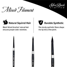 Load image into Gallery viewer, Silver Brush Limited SLM 3099 Susan Louise Moyer Basic Watercolor Brush Set, Set of 3 Black Velvet Round Brushes, Sizes 4, 8, and 12