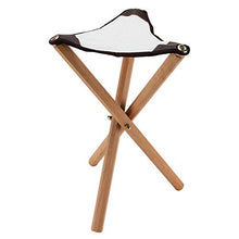 Load image into Gallery viewer, European Folding Artist Wooden Stool Perfect for Plein Air Painting and Travel, 21" High 14" Triangular Seat Supports Up to 195 lbs - Walnut Finish