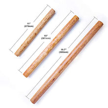 Load image into Gallery viewer, French Rolling Pin 3 Pieces Different Sizes (19.7inches 15inches 11inches) Made by Wenge Wood Very Suitable for Restaurants and Home Kitchens to Make Various Sizes of Bread