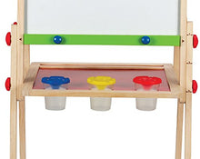 Load image into Gallery viewer, Award Winning Hape All-in-One Wooden Kid's Art Easel with Paper Roll and Accessories Cream, L: 18.9, W: 15.9, H: 41.8 inch