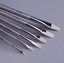Load image into Gallery viewer, 836 Bright Style Paint Brush Artist Painting Brushes Set 6 Piece Goat Hair #1 #3 #5 #7 #9 #11, Canvas Painting Acrylic Paint Oil Paint