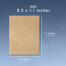 Load image into Gallery viewer, Kraft Stationary Paper for Crafting, Letter Size (8.5 x 11 in, Brown, 96 Sheets)