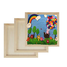 Load image into Gallery viewer, 10 Pcs 5.7''x5.7'' Pine Wood Painting Panel Boards,Wood Canvas Panel Boards for Painting, Natural Unfinished Wooden Paint Panel Boards, Kid's Hand Draw Wood Panels