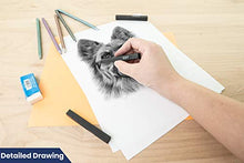 Load image into Gallery viewer, Pacific Arc Compressed Charcoal Sticks Hard 12 Pack for Drawing, Sketching, and Shading