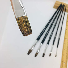 Load image into Gallery viewer, XDT#910 Bright Artist Paint Art Brushes 6pc Soft Natural Hair Acrylic Watercolor #1 #3 #5 #7 #9 #11