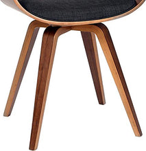 Load image into Gallery viewer, Armen Living Summer Chair in Charcoal Fabric and Walnut Wood Finish