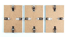 Load image into Gallery viewer, Glass Clip Picture Frames 8x8 - Pack of 3, Clear Craft Photo Frames
