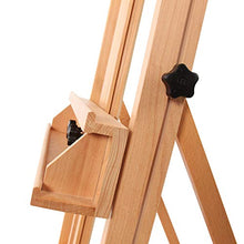Load image into Gallery viewer, MEEDEN Classic H-Frame Artist Painting Easel,Solid Beechwood Studio Easel,Floor Easel,Premium Wood Easel for Oil, Acylic,Sketching, Pastel Painting, Holds Canvas Art up to 77”, Natural Color
