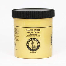 Load image into Gallery viewer, DANIEL SMITH Acrylic Gesso, 16oz Jar, Iridescent Gold, 284040003