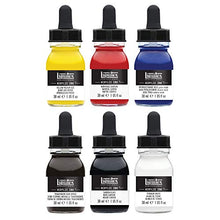 Load image into Gallery viewer, Liquitex Professional Acrylic Ink! Essential Set, Multiple Colors, Set of 6 (3699314)