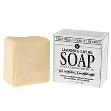 Load image into Gallery viewer, Chelsea Classical Studio Lavender & Olive Oil Soap - All Natural & Handmade Used For Cleaning Brushes Gentle Conditioning Brush Soap