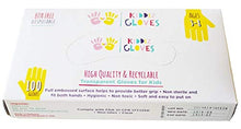 Load image into Gallery viewer, Kiddiz Gloves: Eco-friendly Disposable Gloves for Kids Ages 3 - 8 (100 count)