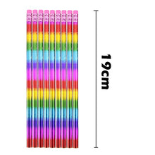 Load image into Gallery viewer, WFPLUS 36 Pieces Rainbow Pencil with Eraser Top - Colorful Neon Pencils For School Office Supplies and Classroom Rewards