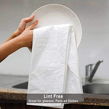 Load image into Gallery viewer, Cotton Talks Flour Sack Towels - 31” x 31” Kitchen Dish Towels - 6 Pieces White Kitchen Towels - 100% Cotton Fabric - Multi-Purpose Towels for Kitchen - Reusable Tea Towels Extra Large