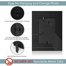 Load image into Gallery viewer, NEXHOMMY Solid Wood Picture Frames - Rustic Black Finished (Pack of 2) Photo Frames Size 5x7 High Definition Glass Vertically Or Horizontally For Tabletop Display And Wall Hanging Wide Wood Collection