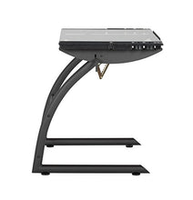 Load image into Gallery viewer, SD STUDIO DESIGNS Triflex Drawing Table, Sit to Stand Up Adjustable Office Home Computer Desk, 35.25" W X 23.5" D, Charcoal Black/Clear Glass