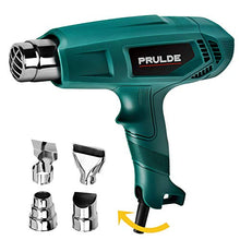 Load image into Gallery viewer, Heat Gun, PRULDE HG0080 Hot Air Gun Kit Dual Temperature Settings 752 -1112 Deg F with 4 Nozzles for Crafts, Shrink Wrapping/Tubing, Paint Removing