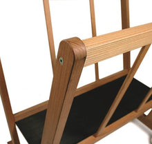 Load image into Gallery viewer, Cappelletto Allegra Wood Print Rack Premium Large Display, Storage Rack for Poster, Prints, Panels Art Shows - Natural