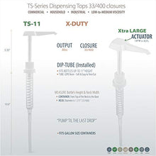 Load image into Gallery viewer, BAR5F Gallon Pump Dispenser | Premium Heavy Duty | Commercial, Household, Industrial | XL Actuator 30cc Output | Model: TS-11 (Pack of 2)