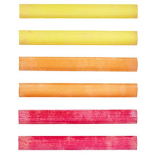 Load image into Gallery viewer, PRANG Hygieia Chalkboard Chalk, 3.25" x .38" Sticks, Assorted Colors White/Yellow/Pink/Blue, 12-Count Box (61400)