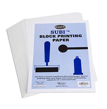 Load image into Gallery viewer, Melissa & Doug Subi Block Printing Paper - White 9 x 12 (100 sheets)