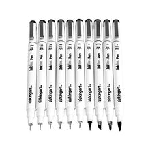 Load image into Gallery viewer, KingArt PRO Inkline Fine Line Pen, Set of 10, Black 10 Piece