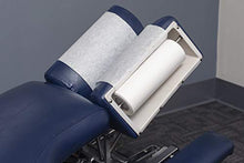 Load image into Gallery viewer, TIDI Choice Single-Use Chiropractic Headrest Paper Rolls, White, 8.5" x 125' (Pack of 25) - Fluid and Barrier Protection - Absorbent Crepe Paper - Medical Supplies (980898)