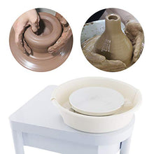 Load image into Gallery viewer, TUNTROL Pottery Wheel with Foot Pedal, 350W Triangle Ceramic Machine with 25cm Detachable Basin for Clay Art Craft Work DIY
