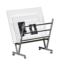 Load image into Gallery viewer, Art Expo Metal Art Professional Print Rack, Holds Posters, Prints, Canvas Art for Shows & Storage, Mobile with Rolling Casters Size 22"Hx34"Wx6"D