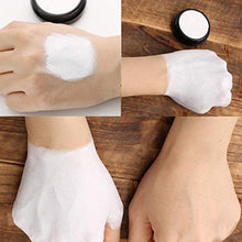 Load image into Gallery viewer, CCbeauty Special Effects White Clown Makeup White Face Paint Foundation Cream Compact Cosplay Gothic Vampire Zombie Concealer and Powder Puff