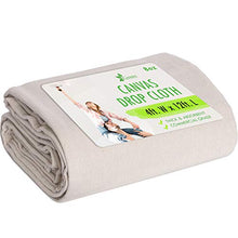 Load image into Gallery viewer, 4x12 Canvas Drop Cloth Tarp Canvas Fabric Drop Cloth Curtains Drop Cloths for Painting Painters Drop Cloth Paint Drop Cloth Paint Tarp Painting Supplies Canvas Sheet