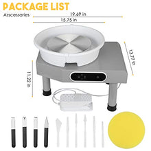 Load image into Gallery viewer, 350W LCD Pottery Wheel Machine, Speed-Adjustable Pottery Wheel Machine with Removable Basin and Foot Pedal Speed Regulation for Adults Kids Ceramic Work Clay Art Craft