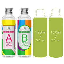 Load image into Gallery viewer, Silicone Mold Making Kit - Liquid Translucent Silicone Rubber for Silicone Mold Making, DIY Epoxy Resin Mold - Easy 1:1 Mixing Ratio Silicone for Casting, Jewelry Making, Manual, Craft - 10.6oz/240ml