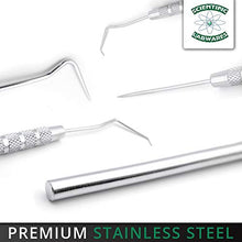 Load image into Gallery viewer, Scientific Labwares 5-Piece Stainless Steel Precision Probe, Pick and Hook Set: Dissection, Clay and Wax Modeling, Sewing, Precision Work and More!