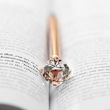 Load image into Gallery viewer, LONGKEY 3PCS Diamond Pens Big Crystal Diamond Ballpoint Pen Bling Metal Ballpoint Pen Offices and Schools, Silver/White With Rose Polka Dots/Rose Gold with White Polka Dots, Includes 3 Pen Refills.