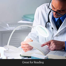 Load image into Gallery viewer, Brightech LightView Portable - Battery Powered Magnifying Glass with Bright LED Light, Stand & Clamp - Magnifying Lamp for Mobile Estheticians, Makeup Artists, Painting, Sewing, Crafts, Reading